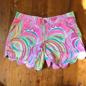 COPY - Lilly Pulitzer “Buttercup Short” Size 00 (0/XS); pink, yellow, green